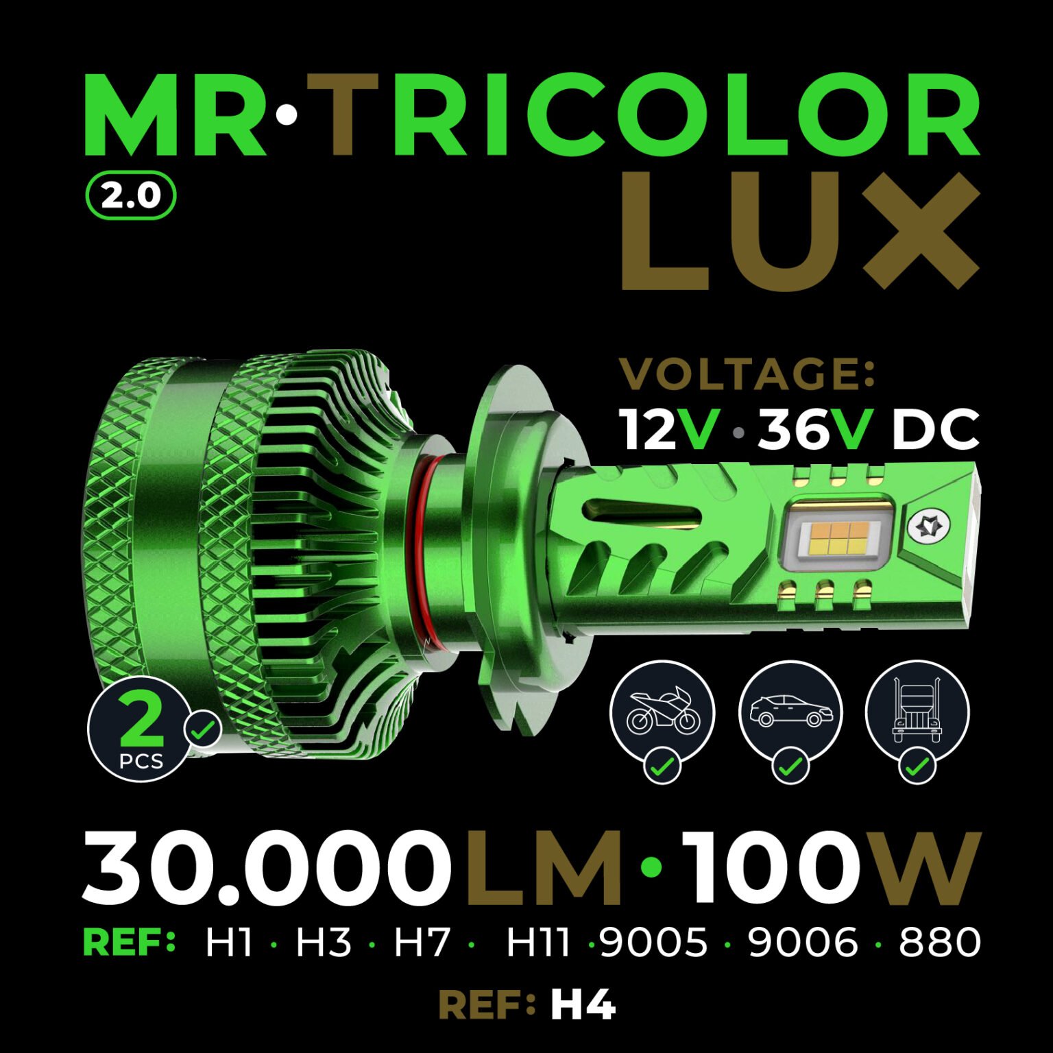 Led Mr MR Tricolor LUX – MISTER LED